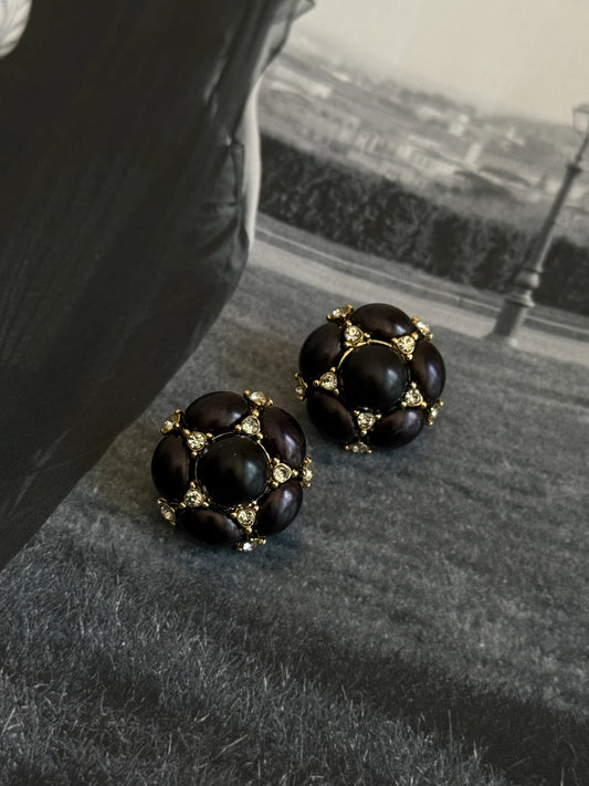 Taşlı Çiçek Model Kadın Küpe