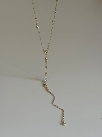 Gold Rengi Y Model Kadın Kolye