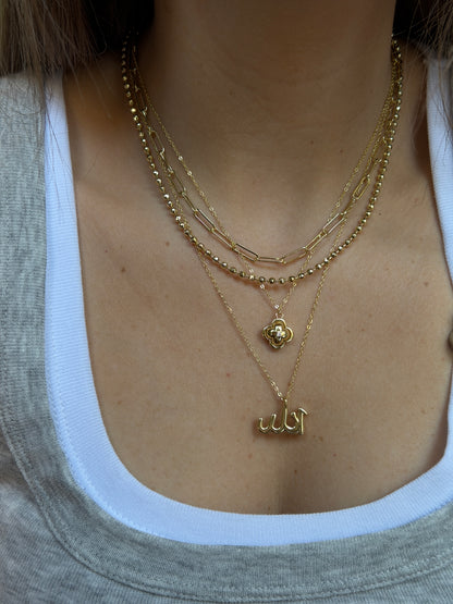 Gold Rengi İnce Zincir Model Kadın Kolye