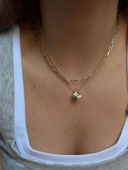 Gold Rengi Kalın Zincir Model Kadın Kolye