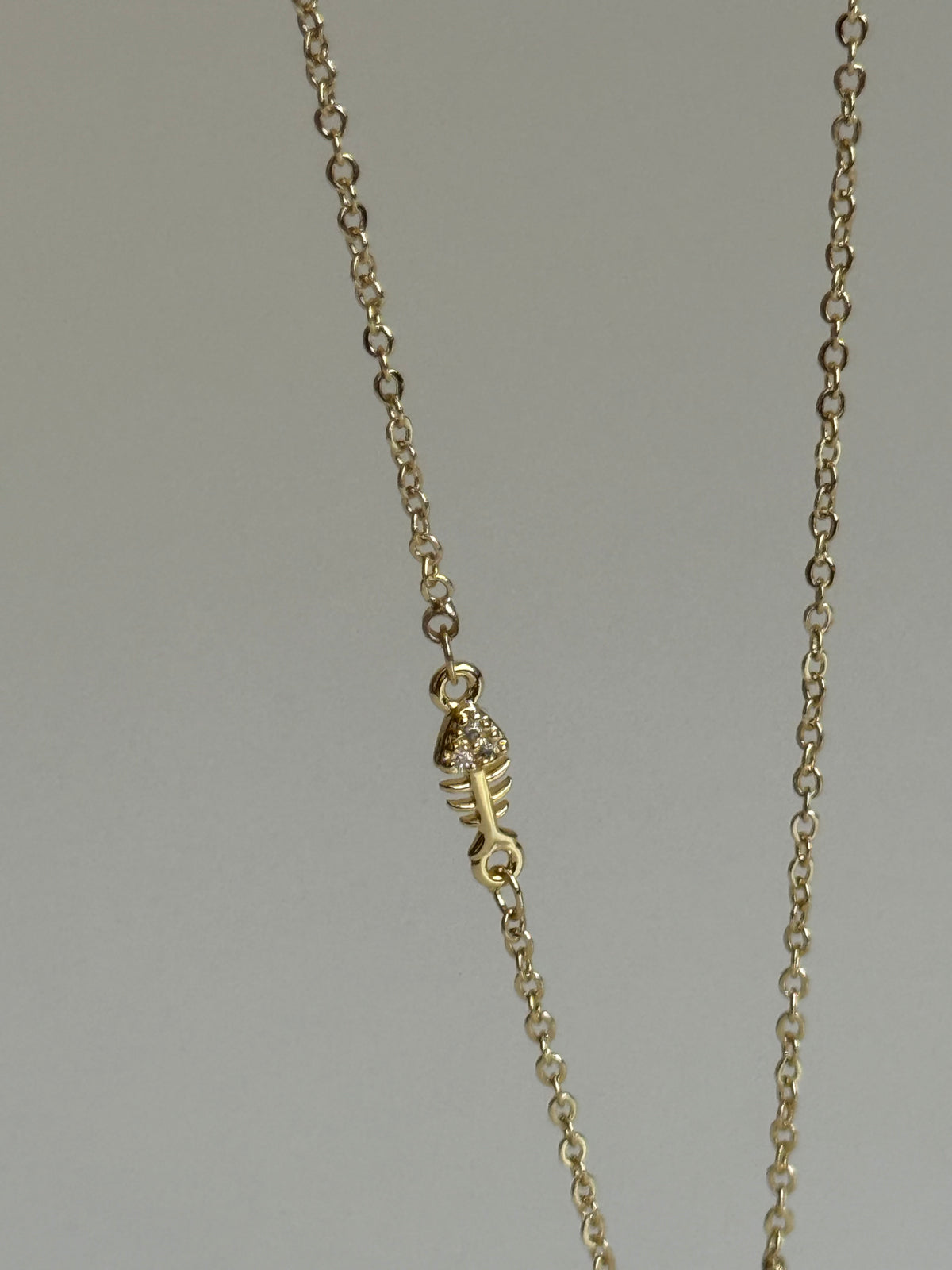 Gold Rengi Taşlı Kedi Model Kadın Kolye