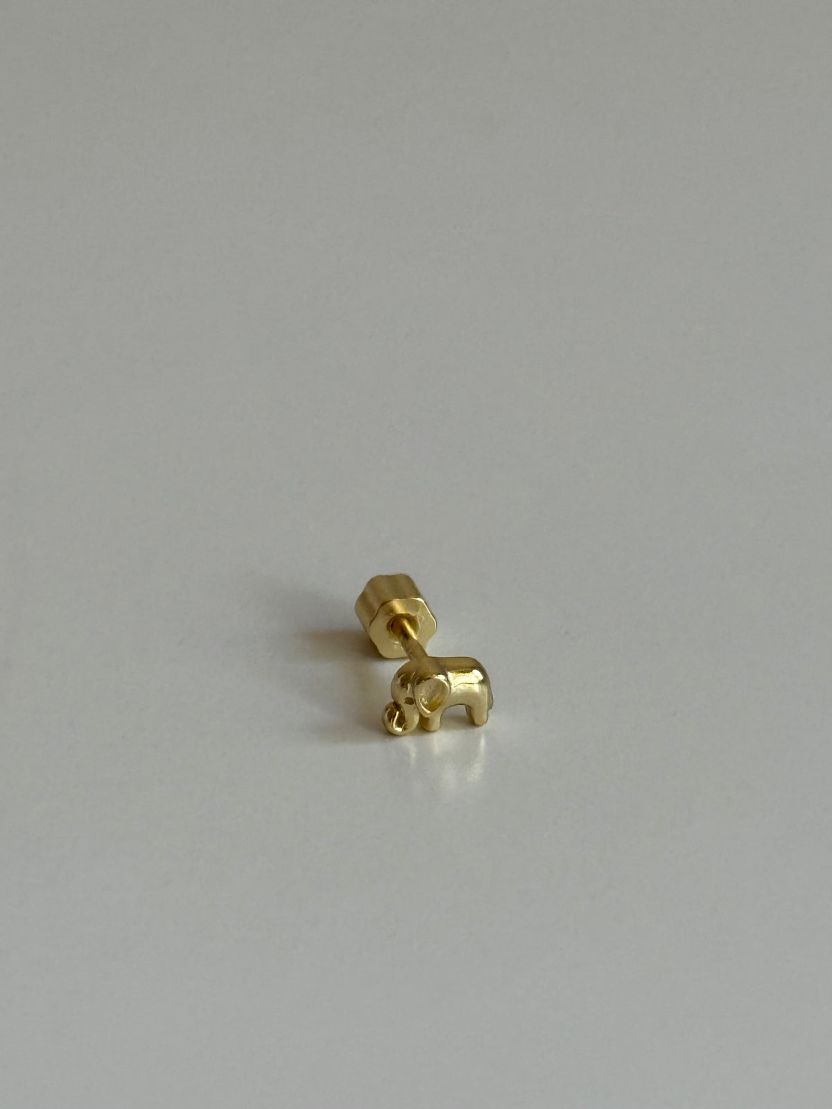 Gold Rengi Fil Model 925 Ayar Gümüş Pierincg