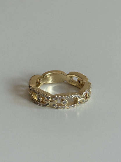 Gold Rengi Messi Model Kadın Yüzük