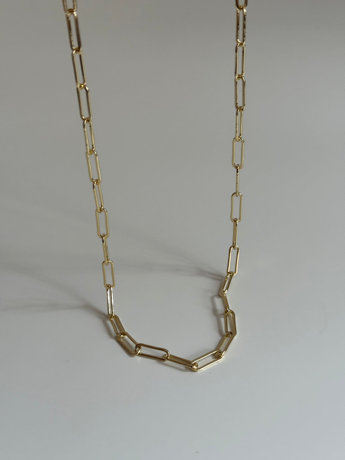 Gold Rengi Kalın Zincir Model Kadın Kolye