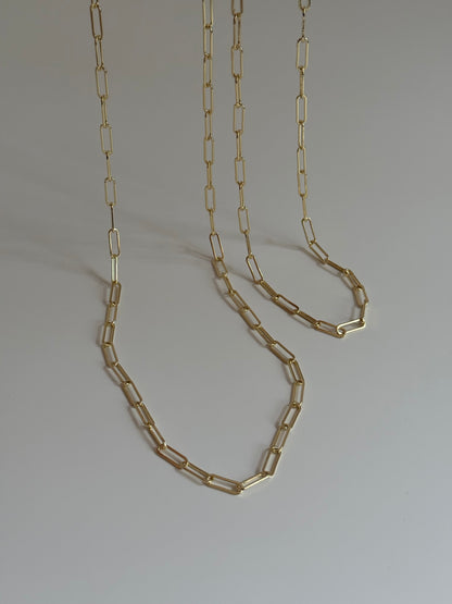 Gold Rengi Kalın Zincir Model Kadın Kolye