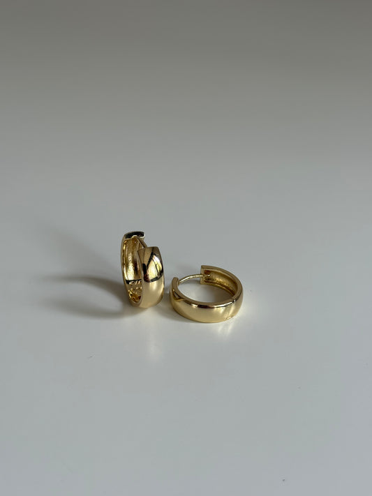 Gold Rengi Kalın Halka Kadın Küpe