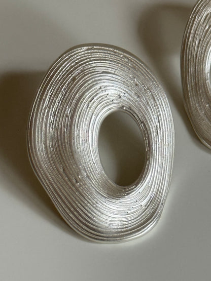 Mat Oval Model Kadın Küpe