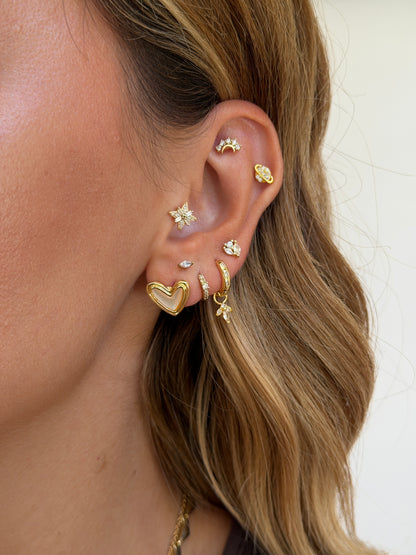 Gold Rengi Pati Model 925 Ayar Gümüş Piercing