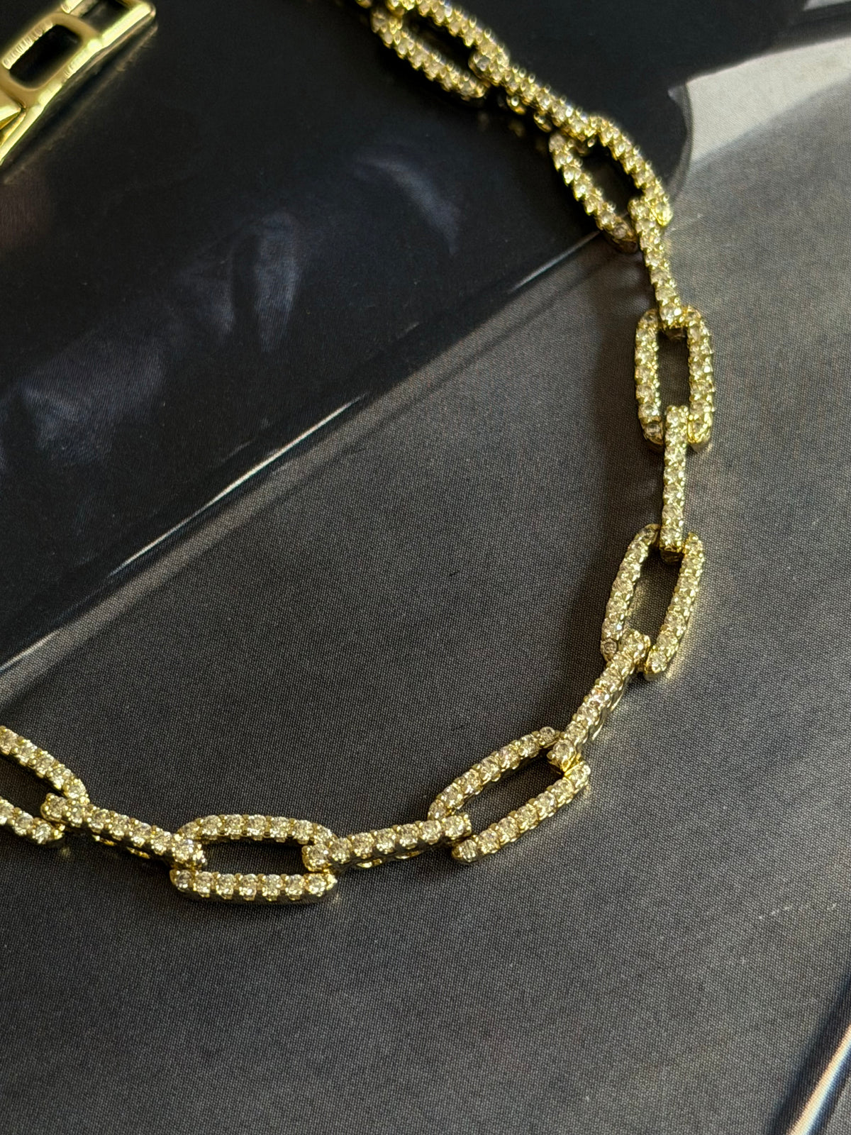 Gold Rengi Zincir Model Xupıng Kadın Bileklik