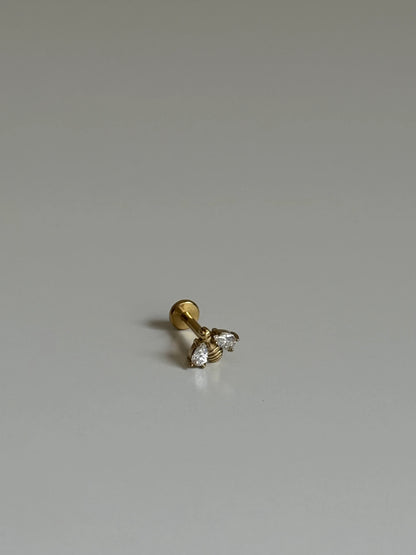 Gold Rengi Arı Model Çelik Piercing