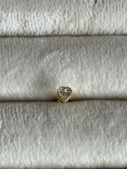 Gold Rengi 925 Ayar Gümüş Piercing