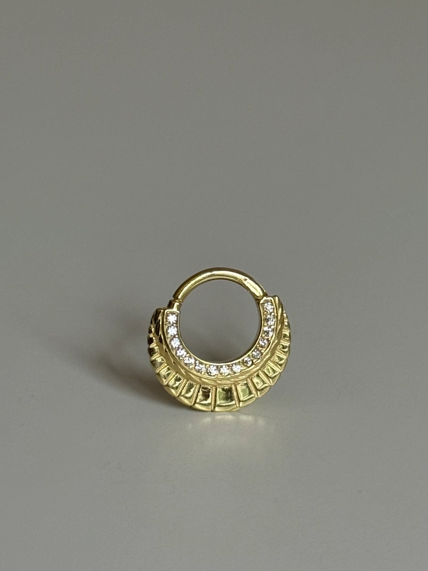 Gold Rengi 925 Ayar Gümüş Daith Piercing