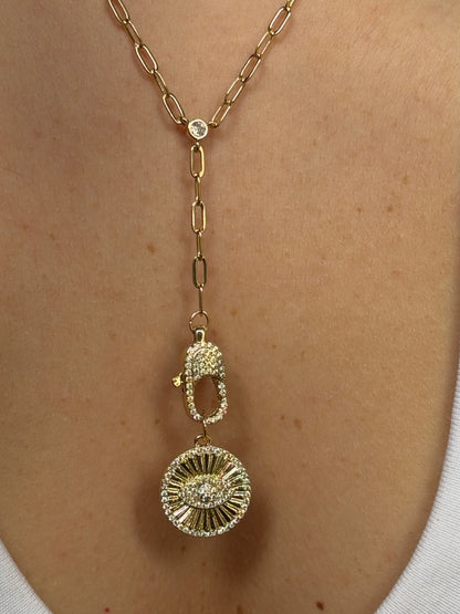 Gold Rengi Charm Sallantılı Kadın Kolye