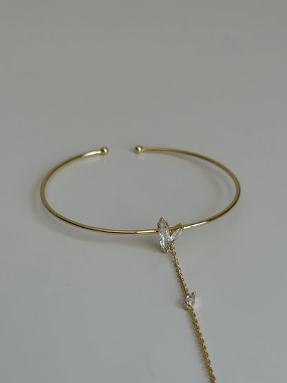 Gold Rengi Taşlı Kelepçeli Şahmeran
