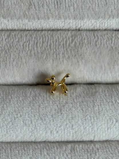 Gold Rengi 925 Ayar Gümüş Piercing