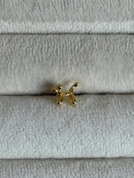 Gold Rengi 925 Ayar Gümüş Piercing