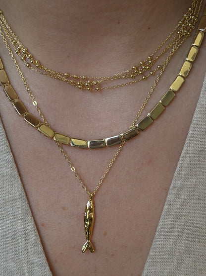 Gold Rengi Balık Model Kadın Kolye