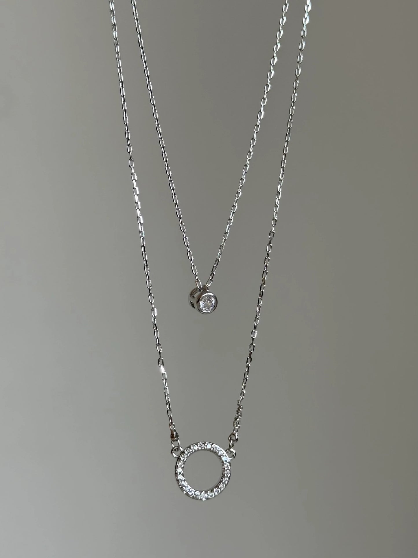 İki Sıra Yuvarlak Model Kadın Kolye