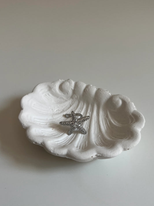 Zirkon Taşlı Deniz Yıldızı Model Kadın Kıkırdak Küpe