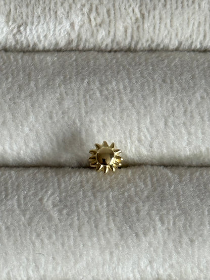Gold Rengi 925 Ayar Gümüş Piercing