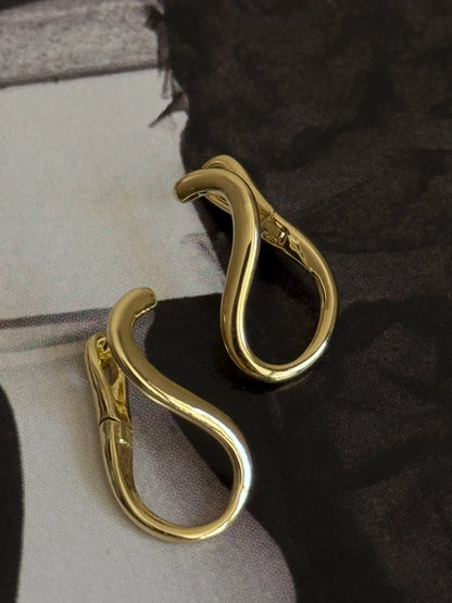 Gold Rengi S Model Kadın Küpe