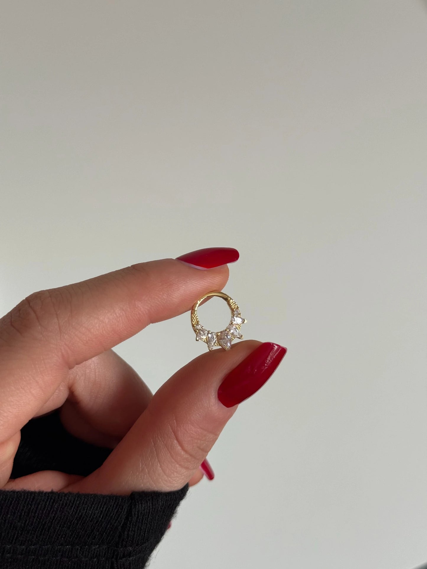 Gold Rengi 925 Ayar Gümüş Daith Piercing