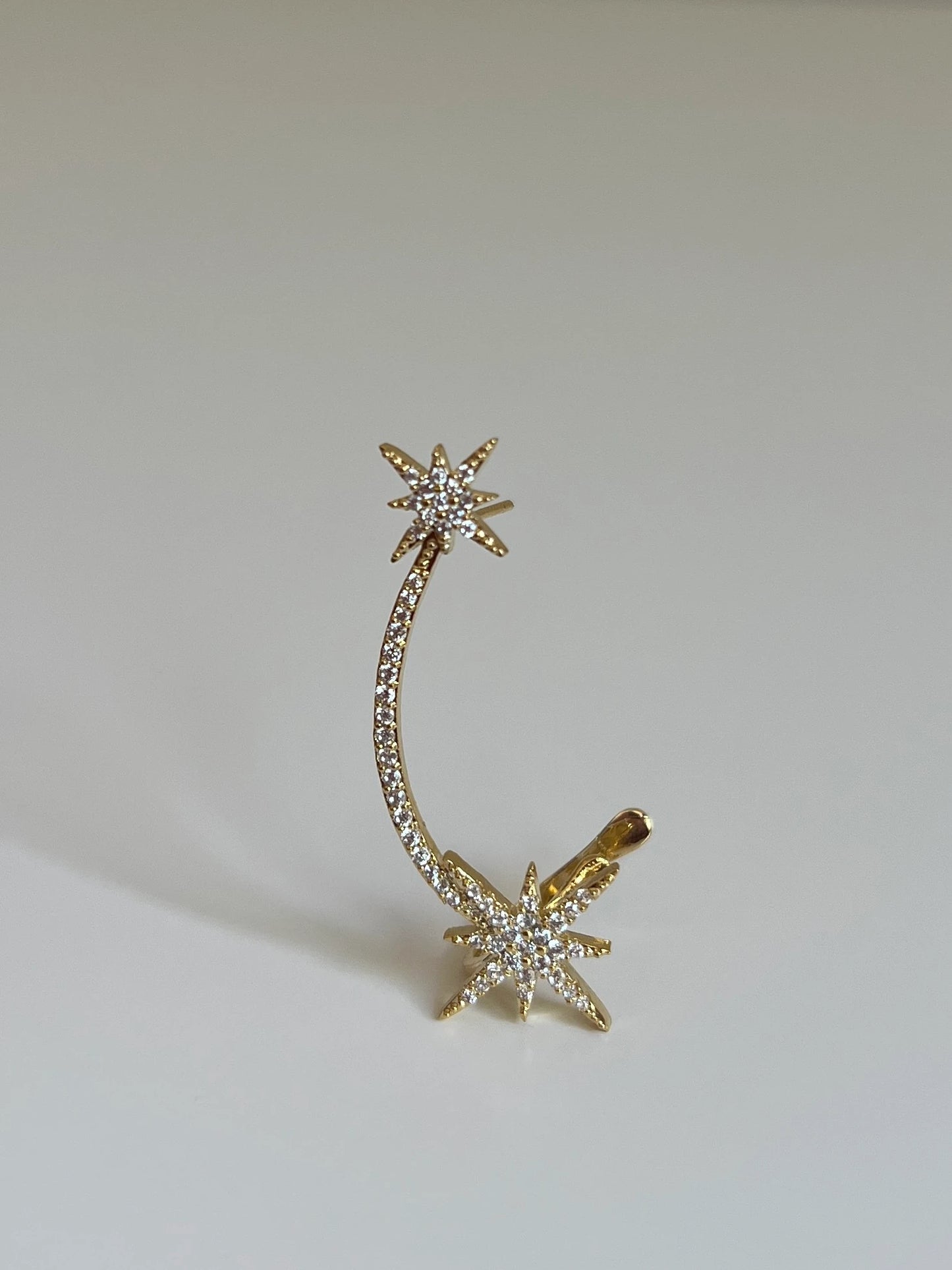 Zirkon Taşlı Yıldız Model Kadın Kıkırdak Küpe