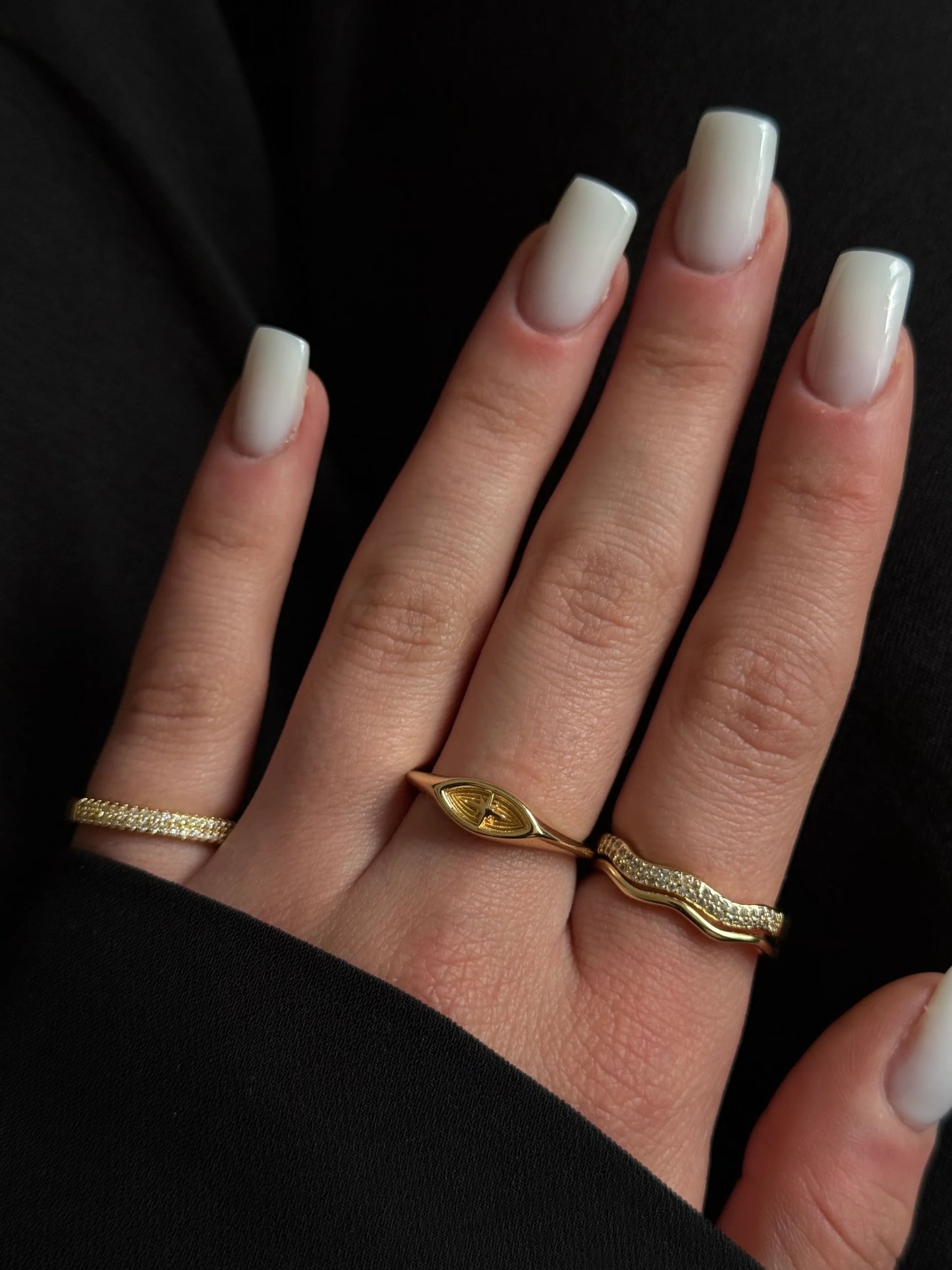 Gold Rengi Kutup Yıldızı Model Kadın Yüzük