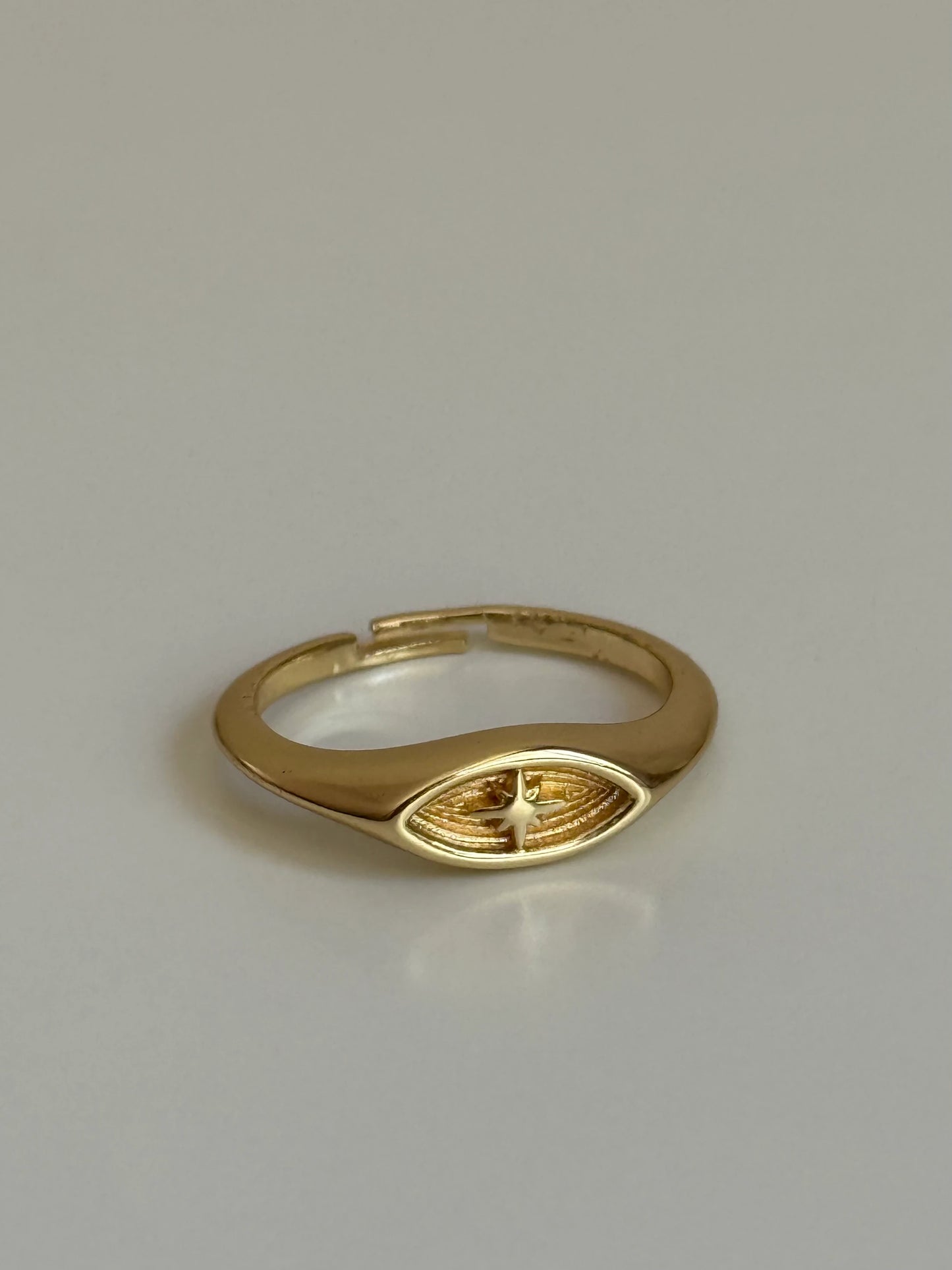 Gold Rengi Kutup Yıldızı Model Kadın Yüzük