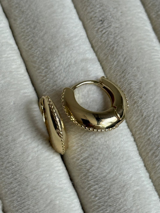 Gold Rengi Kadın Halka Küpe