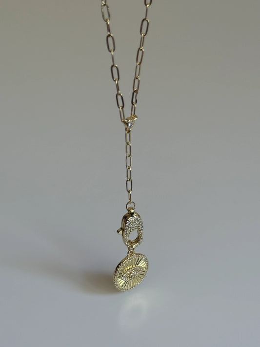 Gold Rengi Charm Sallantılı Kadın Kolye
