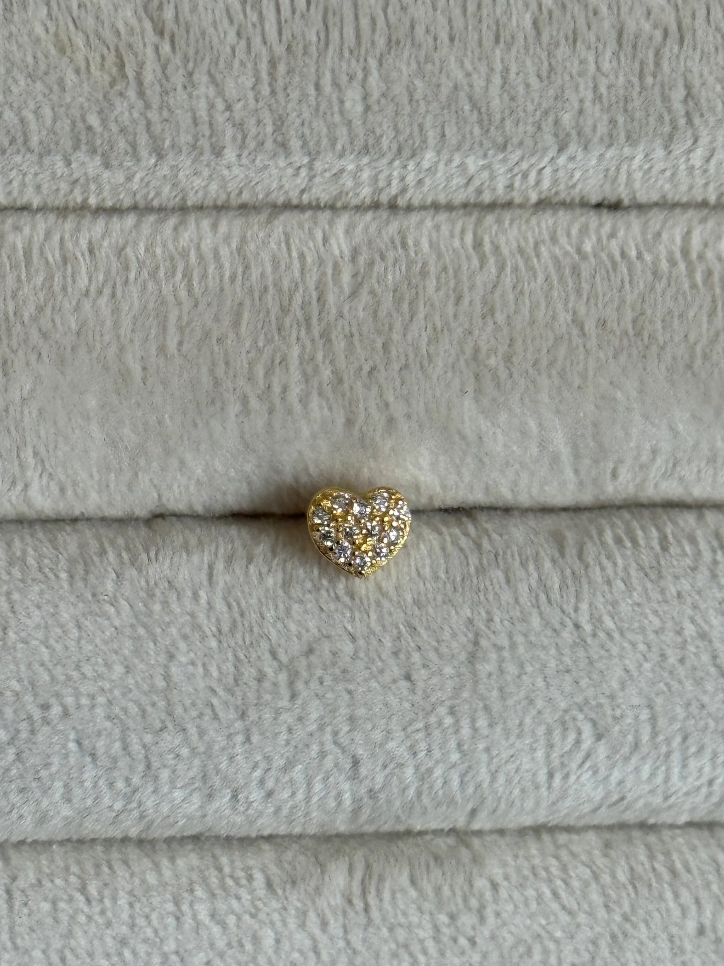 Gold Rengi 925 Ayar Gümüş Piercing