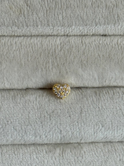 Gold Rengi 925 Ayar Gümüş Piercing