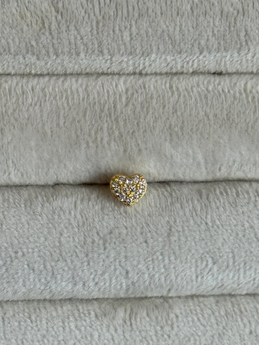 Gold Rengi 925 Ayar Gümüş Piercing