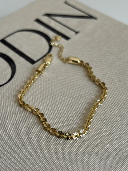 Gold Rengi Sıralı Halka Model Kadın Bileklik
