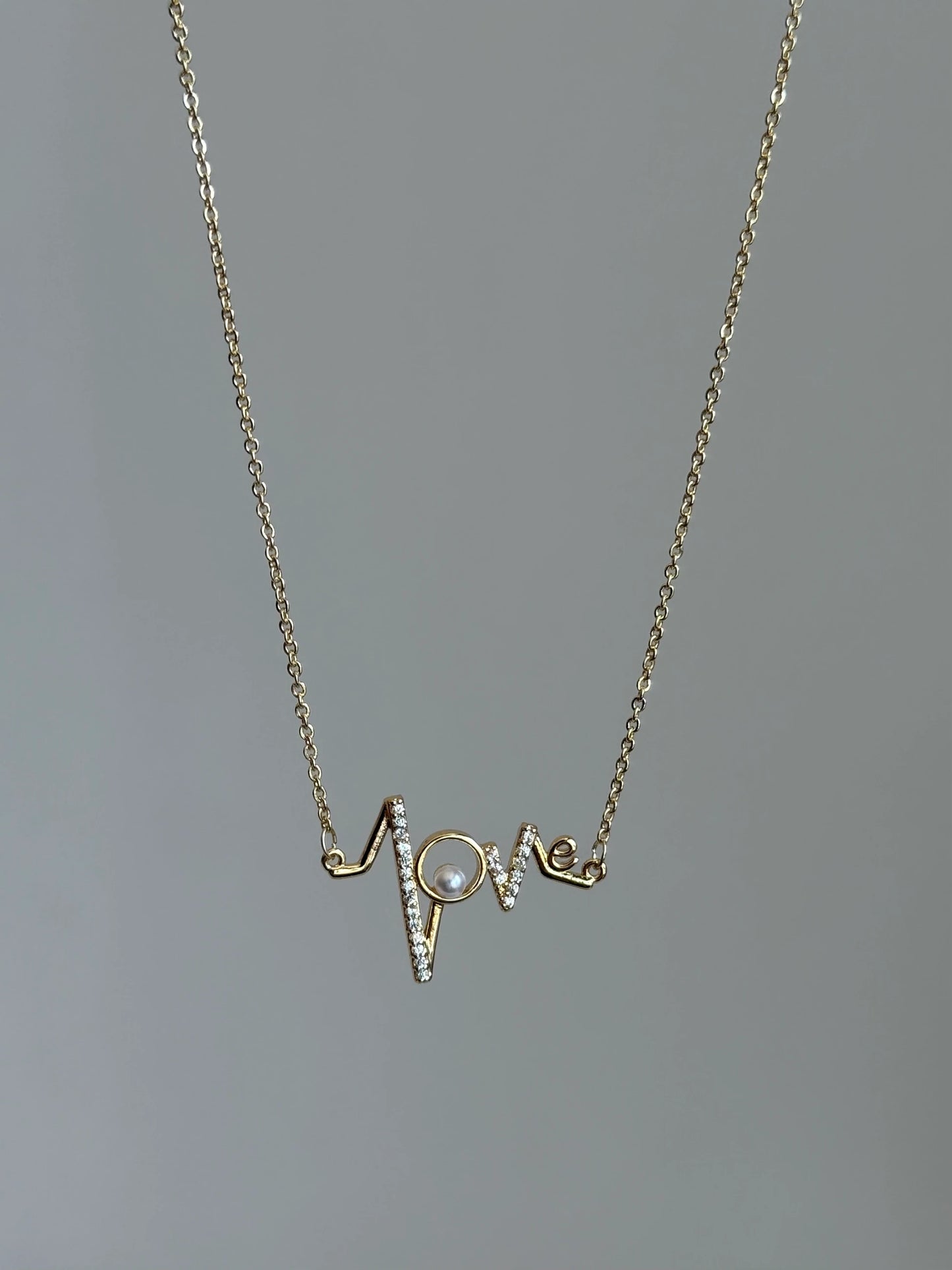 Gold Rengi Zikzak Model Kadın Kolye