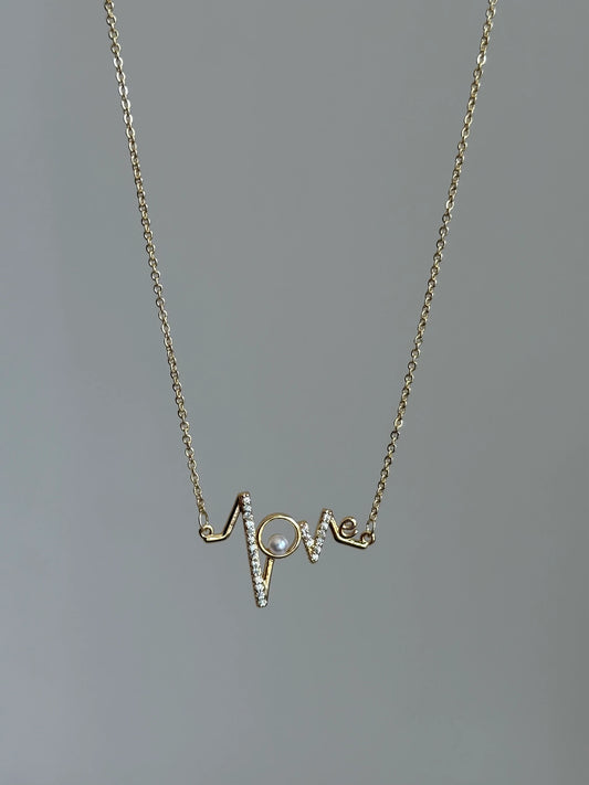 Gold Rengi Zikzak Model Kadın Kolye
