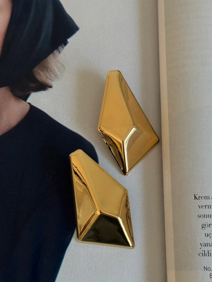 Gold Rengi Kadın Küpe