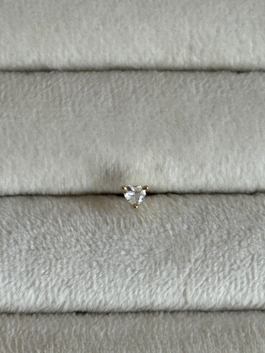 Gold Rengi 925 Ayar Gümüş Piercing