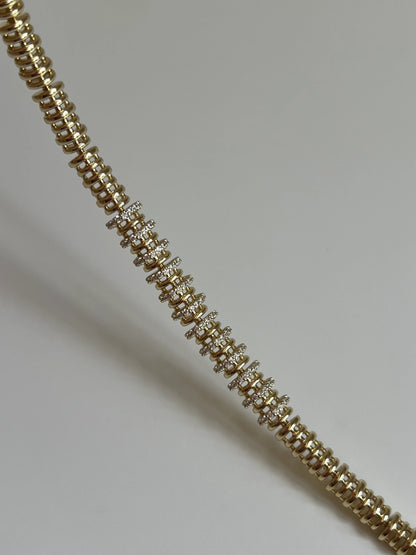 Gold Rengi Zirkon Taşlı Xuping Kadın Bileklik
