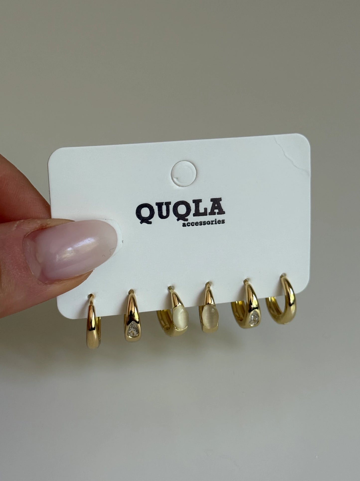 Gold Rengi Set Küpe