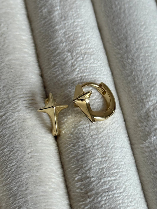 Gold Rengi Parıltı Model Kadın Küpe
