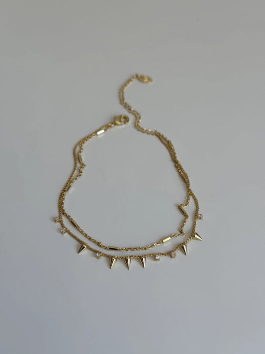 Gold Rengi Çivi Model Kadın Halhal