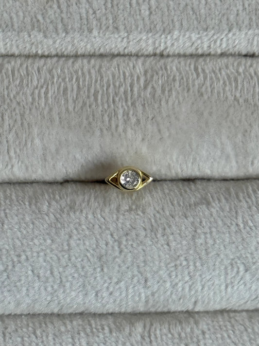 Gold Rengi Göz Model 925 Ayar Gümüş Piercing