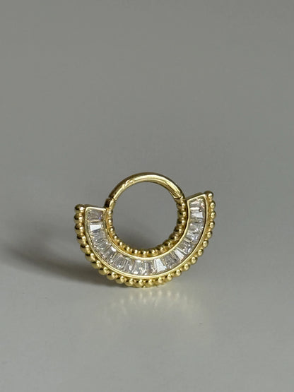 Gold Rengi 925 Ayar Gümüş Daith Piercing