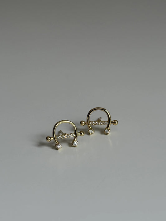Gold Rengi Oval Model Kadın Küpe