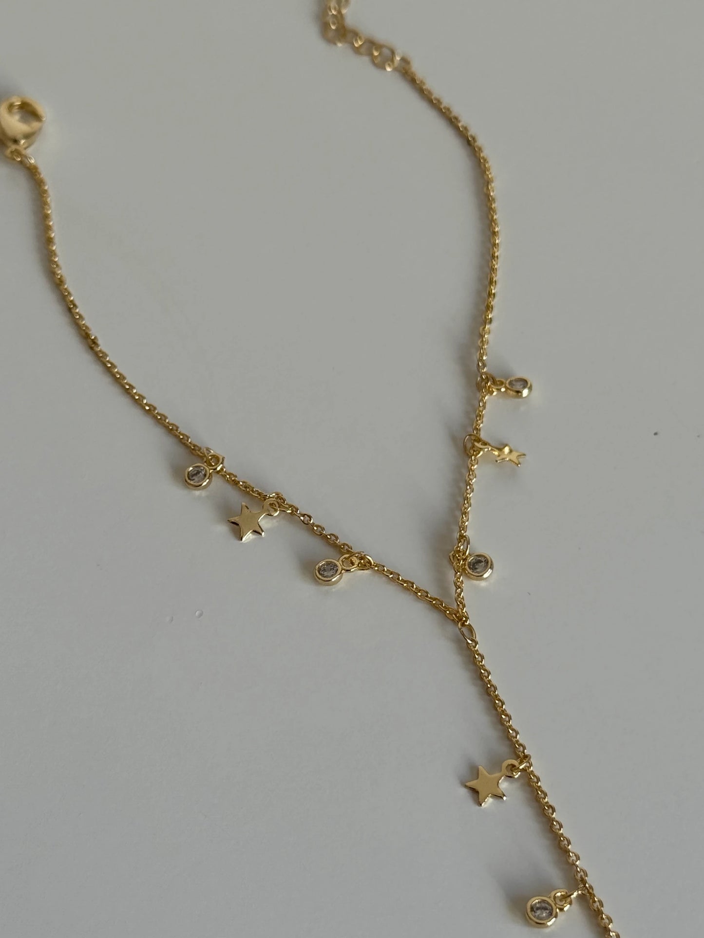 Gold Rengi Yıldızlı Ve Yuvarlak Taşlı Kadın Şahmeran