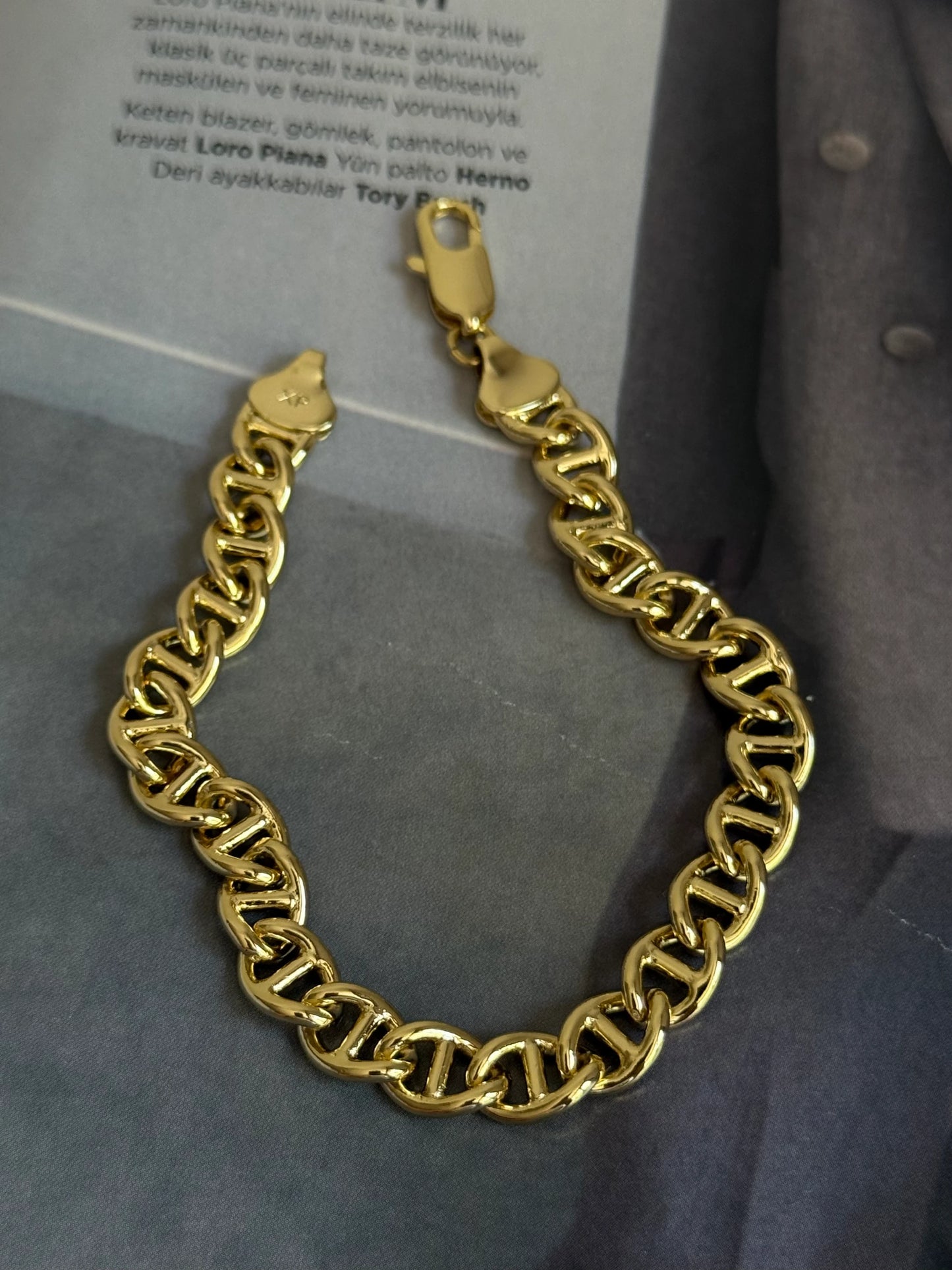 Gold Rengi Xupıng Kadın Bileklik
