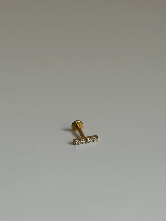 GoldRengi Şerit Model Çelik Piercing