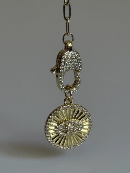 Gold Rengi Charm Sallantılı Kadın Kolye